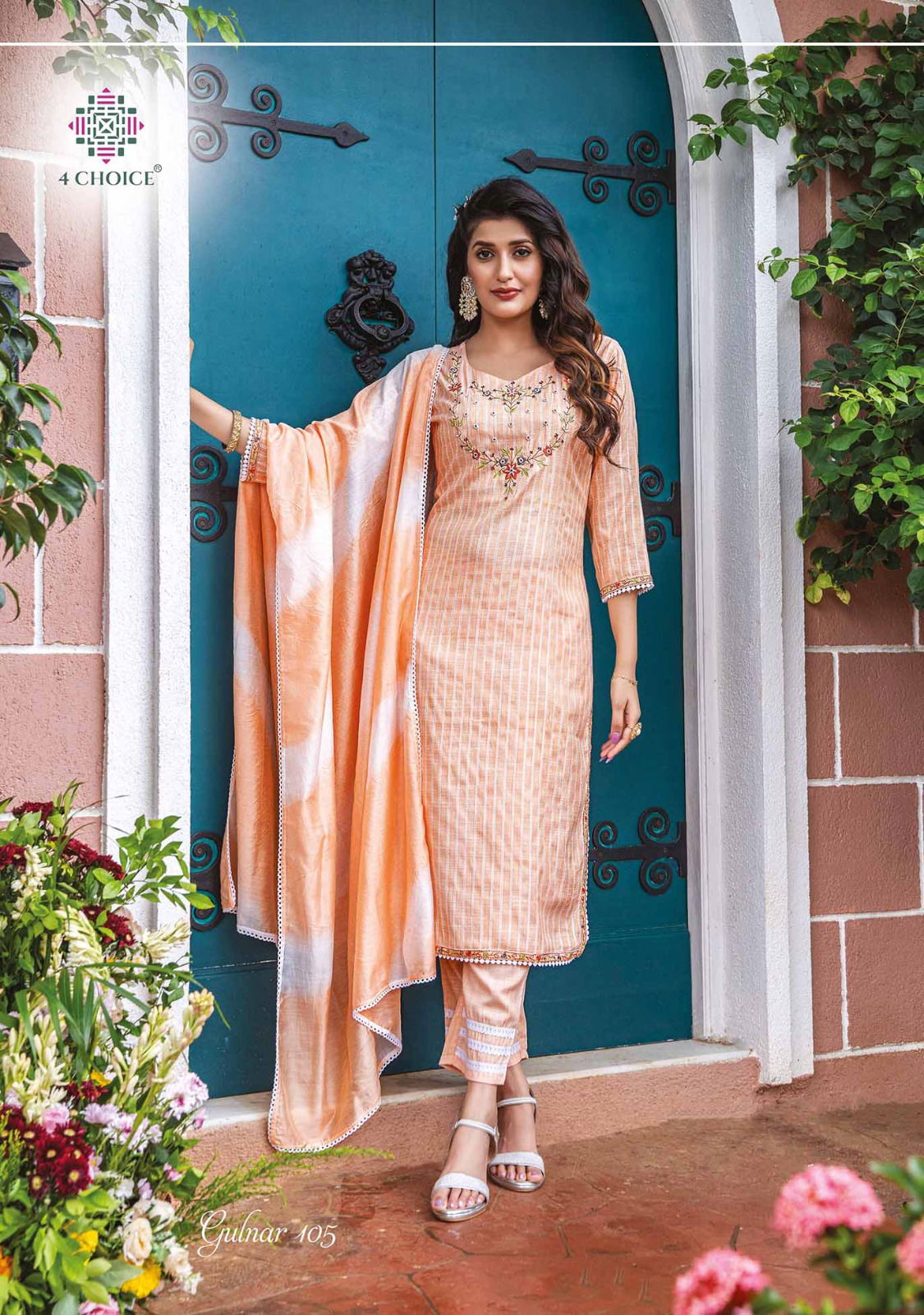 Gulnar By 4 Choice Readymade Salwar Suits Catalog